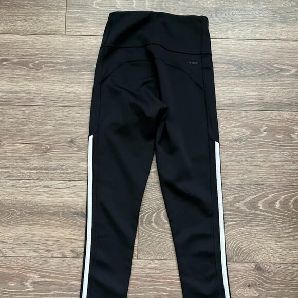 ADIDAS Black Climalite High Rise 3 Stripe Leggings Size XS - Picture 5 of 7